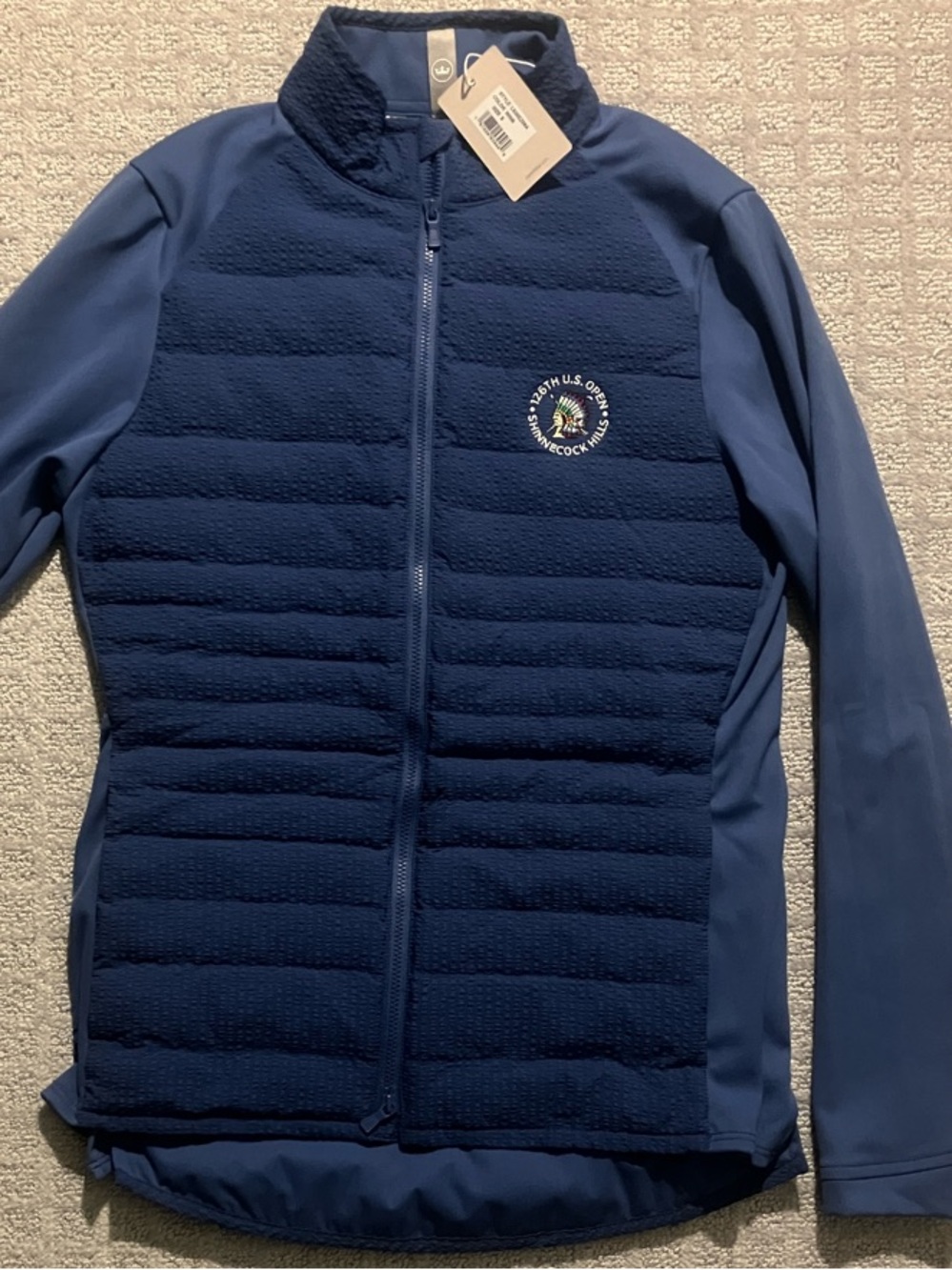 Peter Millar Navy Quilted Hybrid Jacket - NWT S